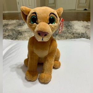 Disney Ty Beanie Babies Sparkle Nala Plush Lion King Plush Toy 8 inch